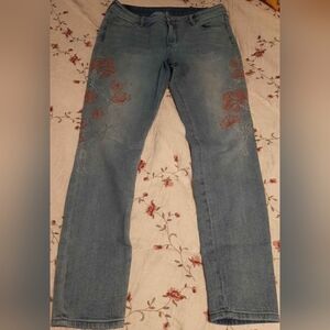 A/X Armani Exchange Super Skinny Embroidered Jeans size 29 Regular